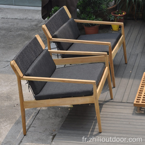 Sofa de jardin de meubles en teck